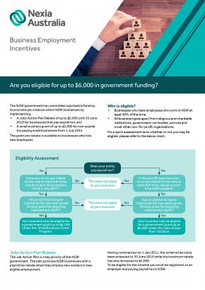 Business Employment Incentives